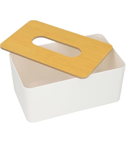Amazon.com: Tissue Box, Removable Wood Tissue Holder Modern Design